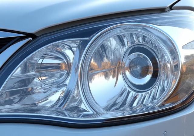 The same headlight now crystal clear and looking brand new.